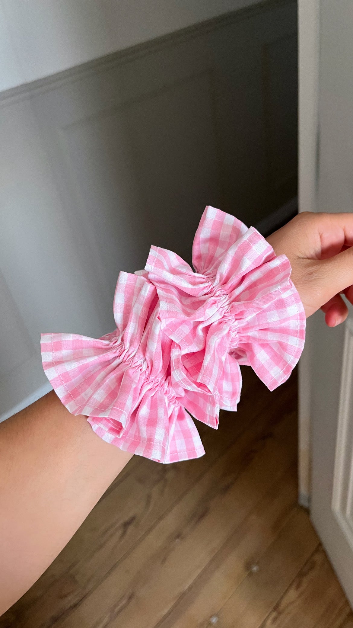 Scrunchie Vichy rose