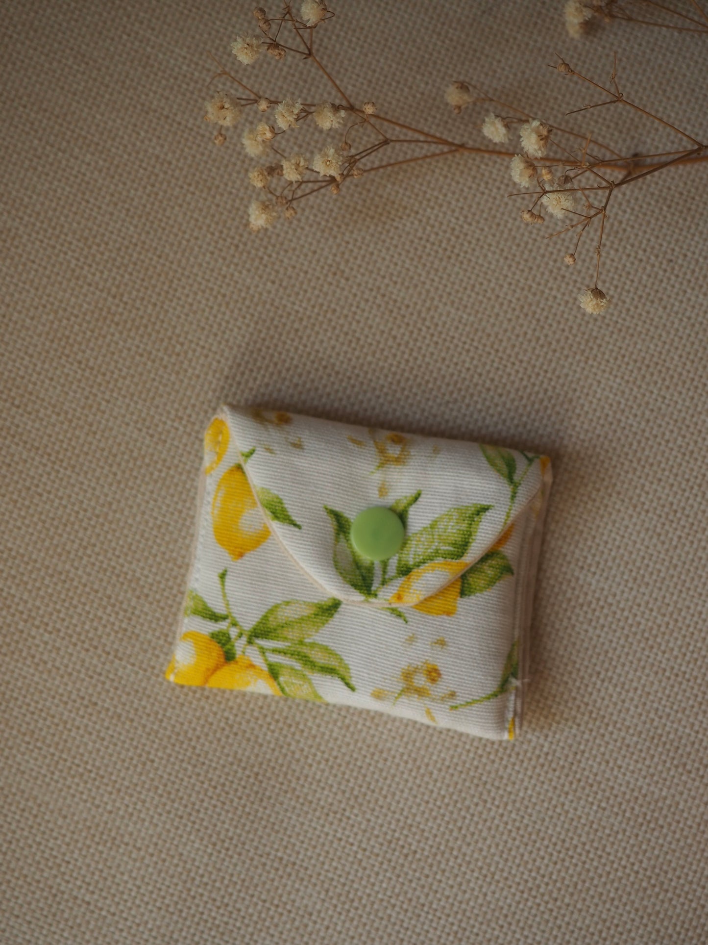 Petit porte-monnaie citron