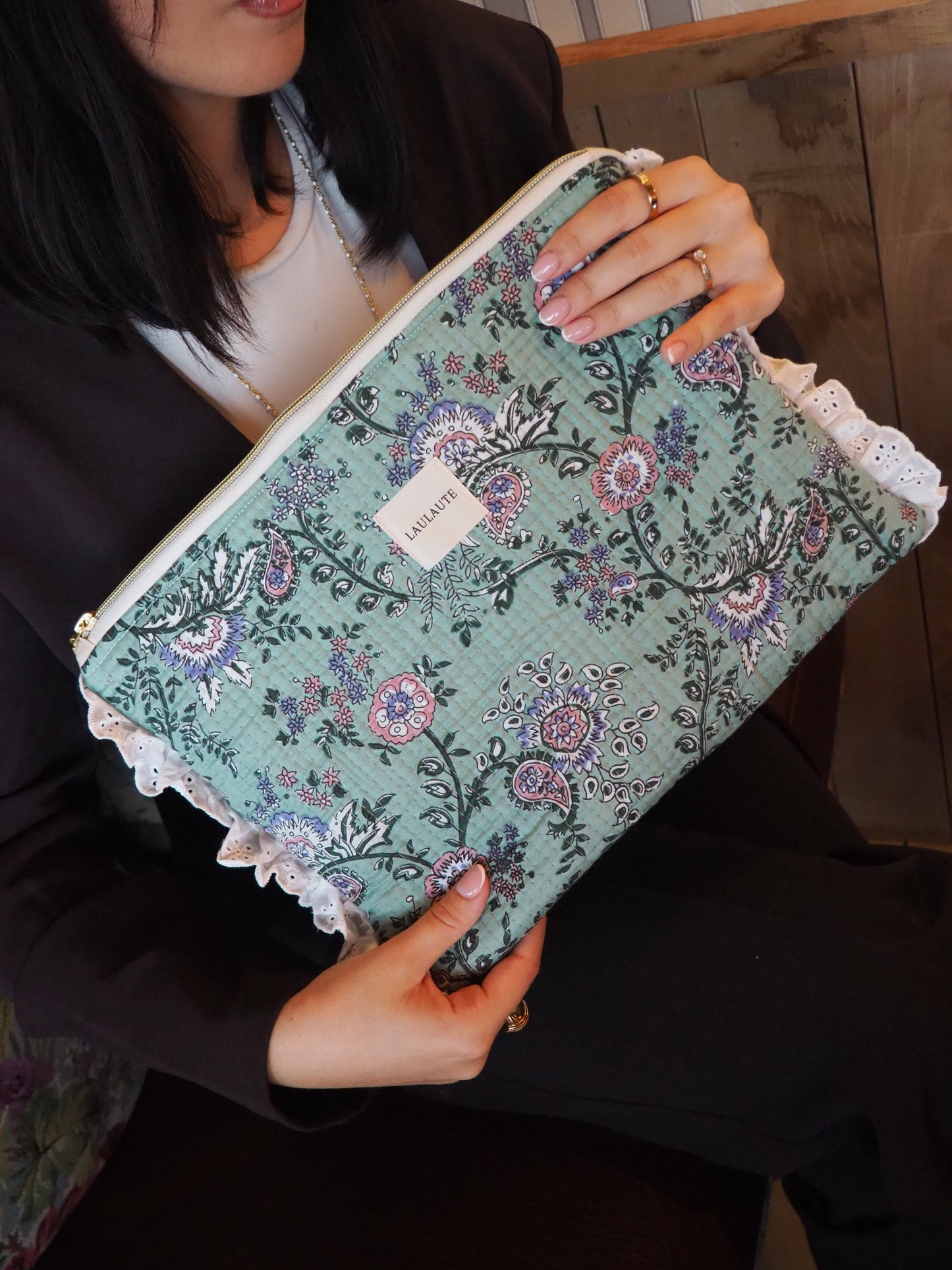 Housse matelassée verte