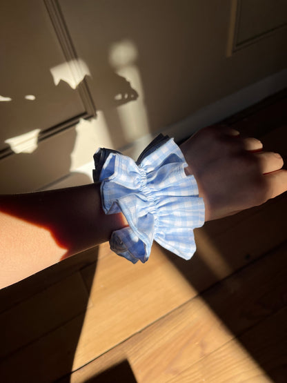 Scrunchie bleu