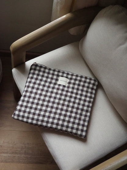 Housse Vichy marron