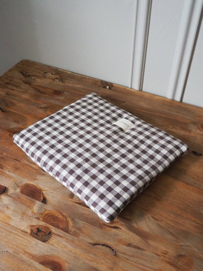 Housse Vichy marron