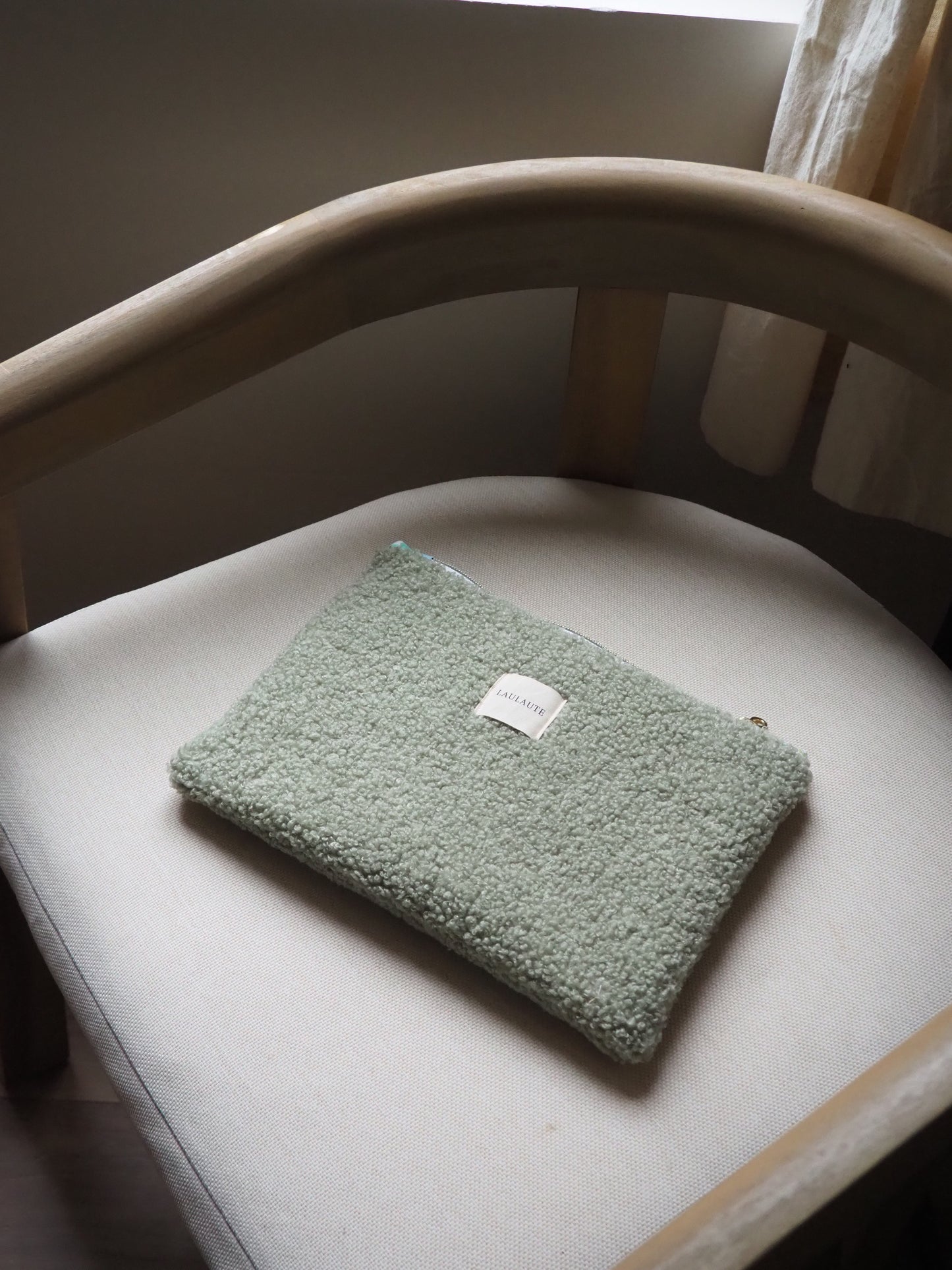 Housse bouclette verte