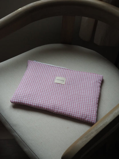 Housse Vichy rose