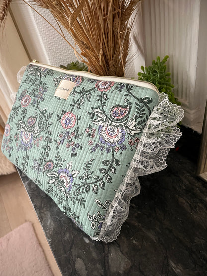 Housse dentelle verte