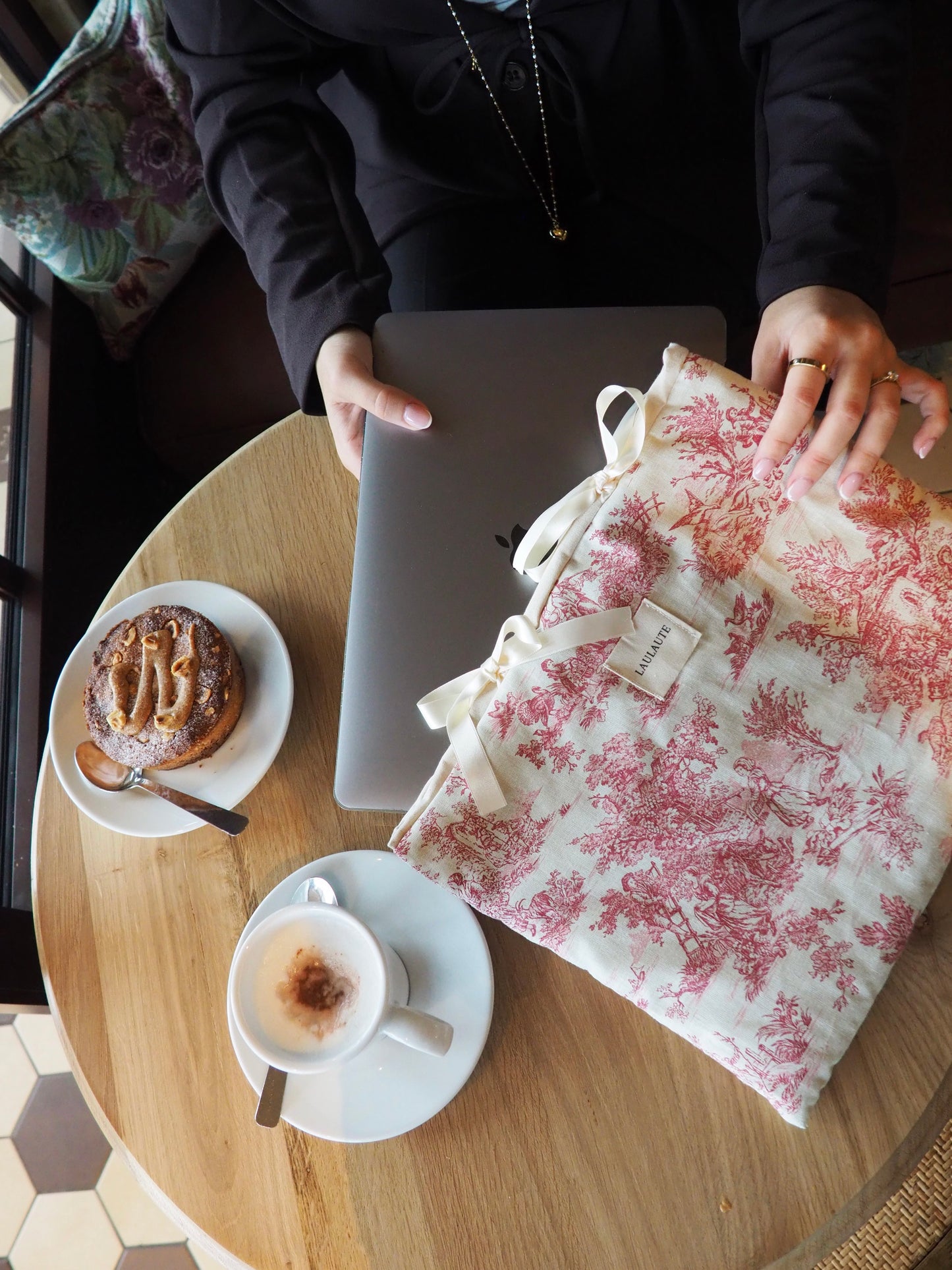 Housse toile de Jouy rouge