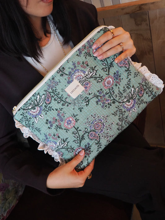 Housse matelassée verte