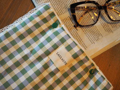 Housse carreaux vert